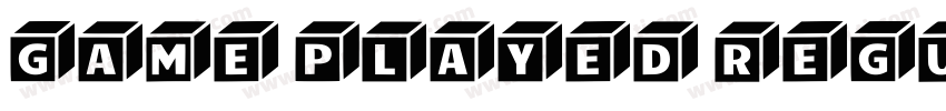 Game Played Regular字体转换